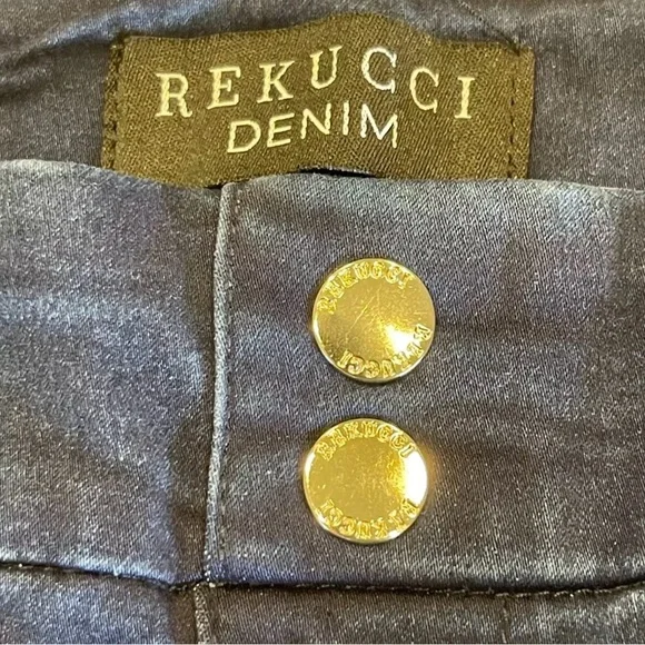 Rekucci Woman’s Secret Figure Denim Pull-On Easy Fit Shaping Jean Crop S… - Picture 10 of 13